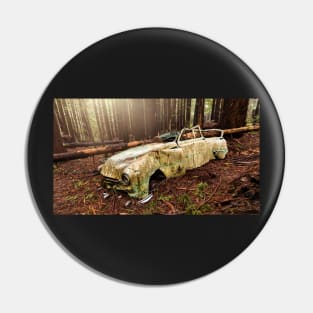 Abandoned Car in the Forest Pin