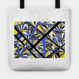 Stained Glass -- Blue and Yellow Tote