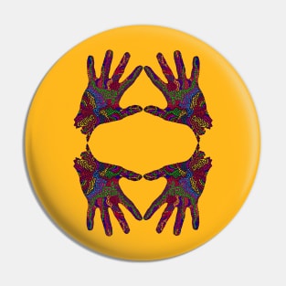 Infected Hands Pin