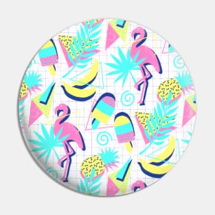 80s Flashback Tropical Fun Pin