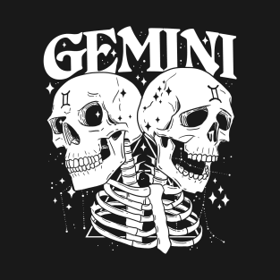 GEMINI Faery Crystal Witch Shirt Skull constellation T-Shirt