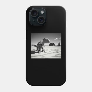 Pixelated T-Rex chrome Game no internet Phone Case