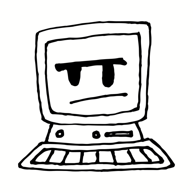 Unimpressed Inbox Zero Computer by gregfitz