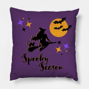 Spooky Season Halloween Witch Pillow