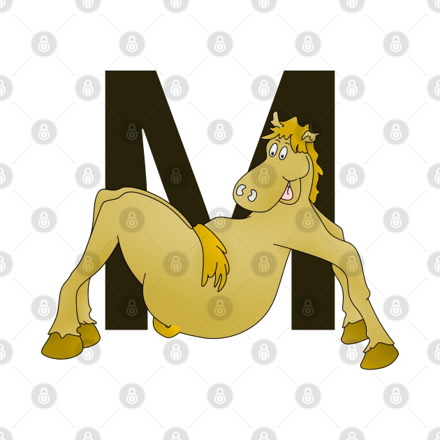 Pony Monogram Letter m by mailboxdisco