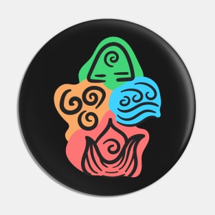 Four elements of avatar Pin