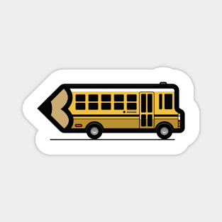 Pencil Bus Magnet