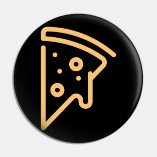 Cheese Dripping Pizza Outline Pin