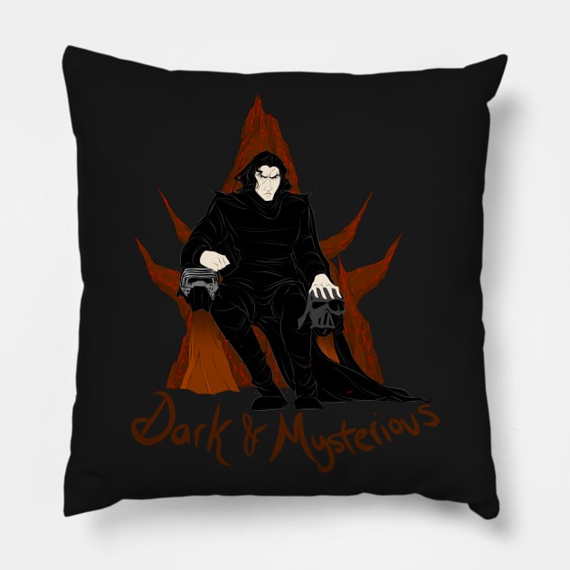 Dark and Mysterious Pillow by Drea D. Illustrations