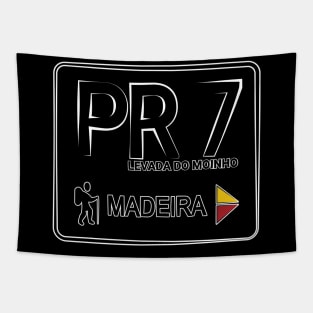 Madeira Island PR7 LEVADA DO MOINHO logo Tapestry