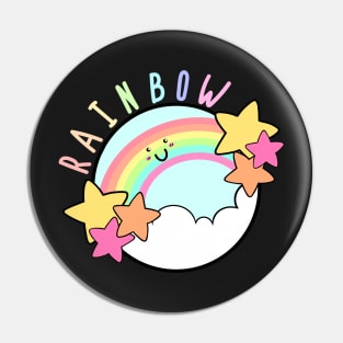 Rainbow Doodle Pin