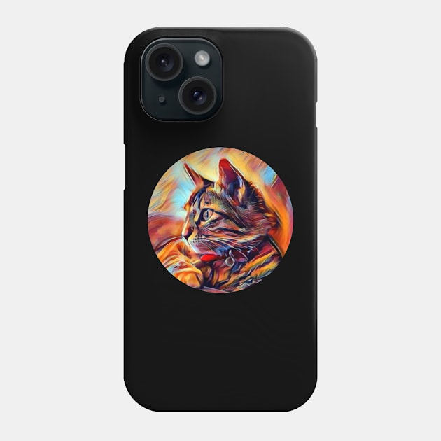 Bright-Eyed floppy cat Phone Case by GoranDesign