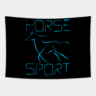 Horse Sport Discreet Drawing Birthday Gift Shirt 4 Tapestry