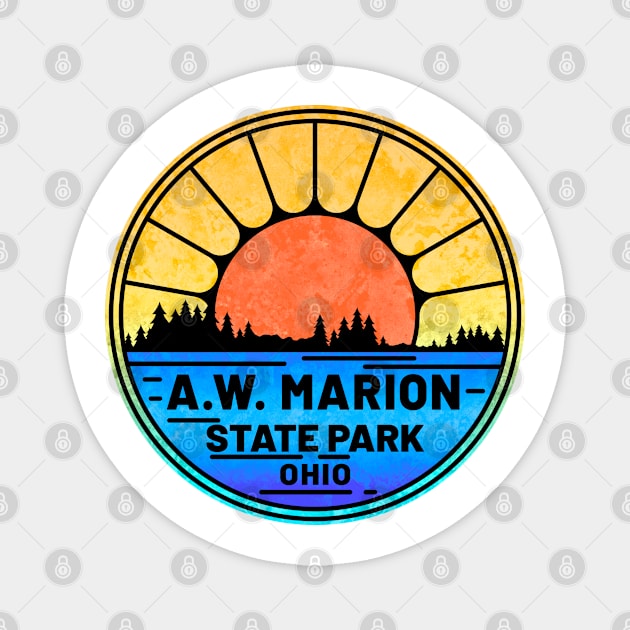 A.W Marion State Park Ohio OH Hargus Lake Magnet by TravelTime