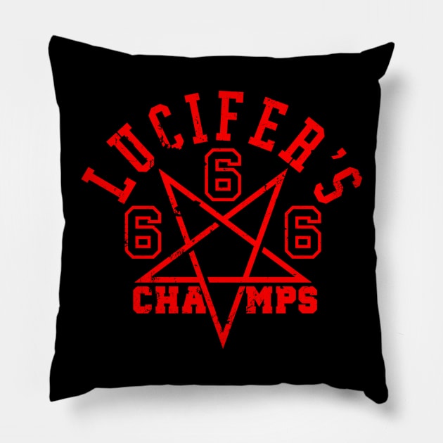 Lucifer Champs v2 Pillow by Krobilad