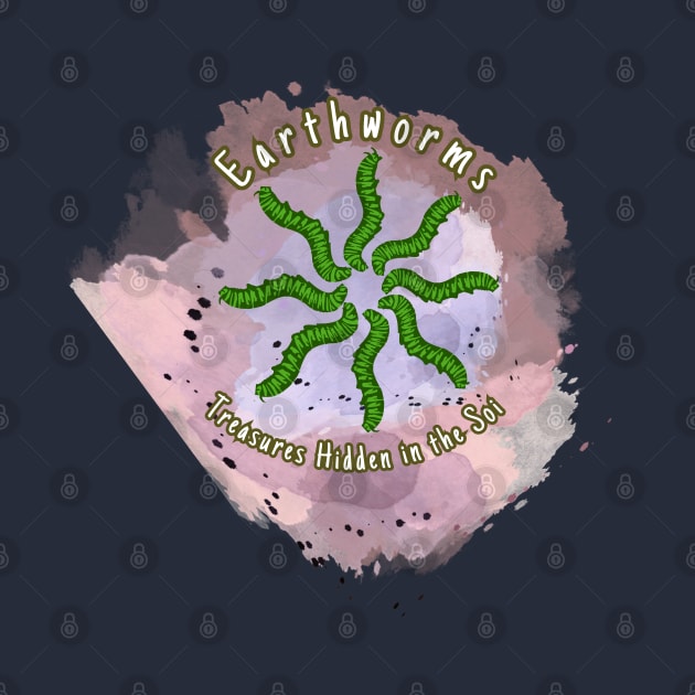 Green Earthworms - Treasures Hidden in the Soil by PopArtyParty