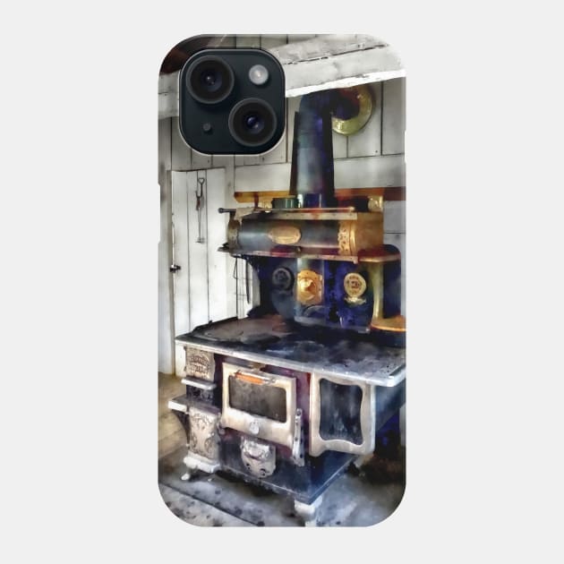 Kitchens - Coal Stove in Kitchen Phone Case by SusanSavad