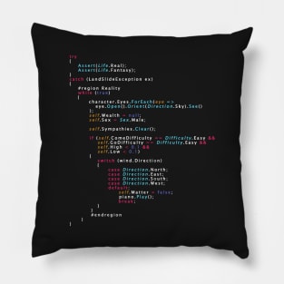 Is This The Real Life Coding Programming Color Pillow