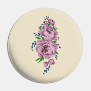 Pretty pink peonies Pin