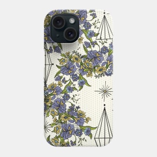 Retro Mid Century Floral Blast from the Past Phone Case