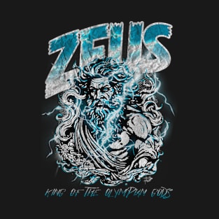 Zeus comic book style grunge design T-Shirt