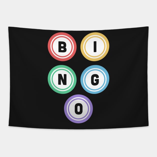 BINGO Balls Tapestry by MeatMan