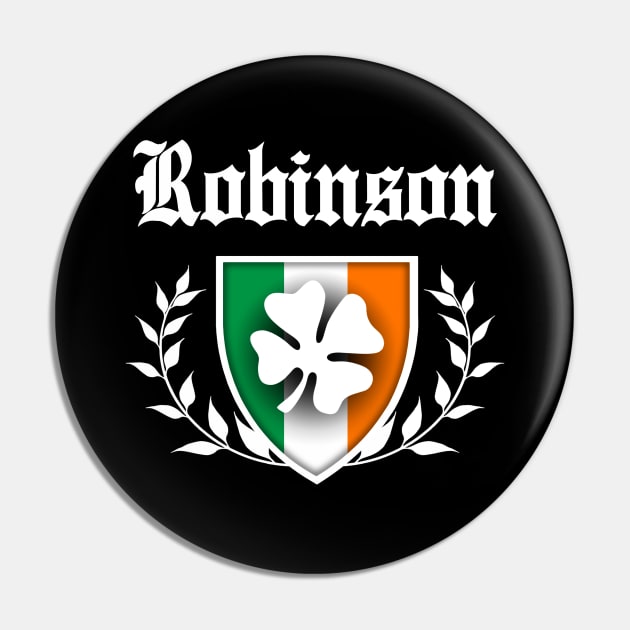 Robinson Shamrock Crest Pin by robotface
