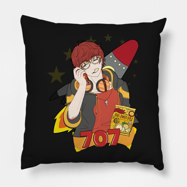 Mystic Messenger 707 Pillow by DaphInteresting