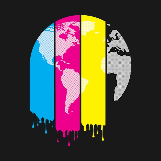 4 Colors Paint Our World by chunkydesign