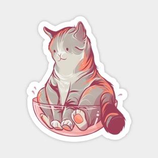Gray Tabby Cat Magnet