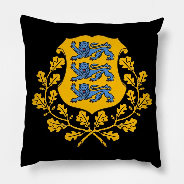 Estonia Pillow by Wickedcartoons