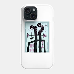 The Kids and Love's Arrow Stick Figure Phone Case