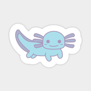 Blue Axolotl Magnet