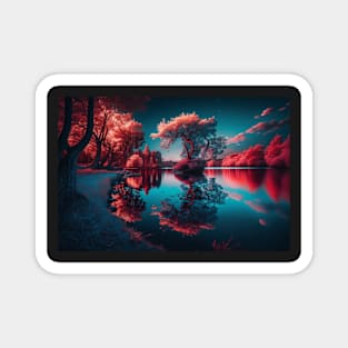 Vivid Landscape Art Magnet