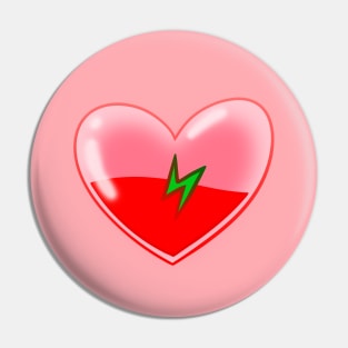 Charging Heart Pin