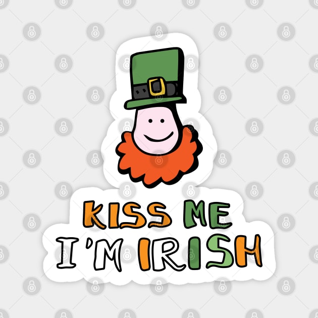 KISS ME I'M IRISH Magnet by Gunes Ozcan