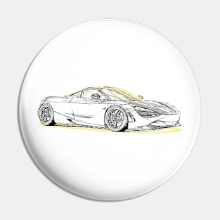 720S Wireframe Pin