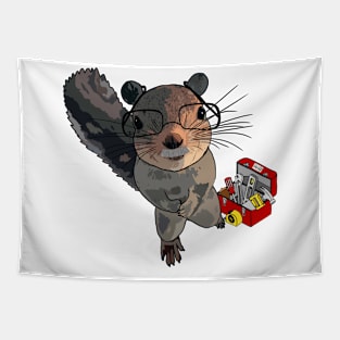 Dad Squirrel Tapestry