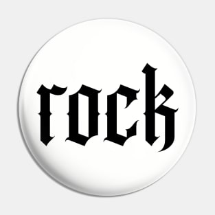 rock logo Pin