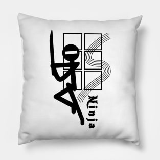 Stickman Ninja Pillow