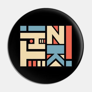 THINK typography Pin