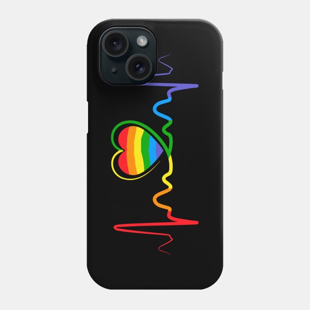 Love Gay LBGTQ Phone Case by Peter the T-Shirt Dude