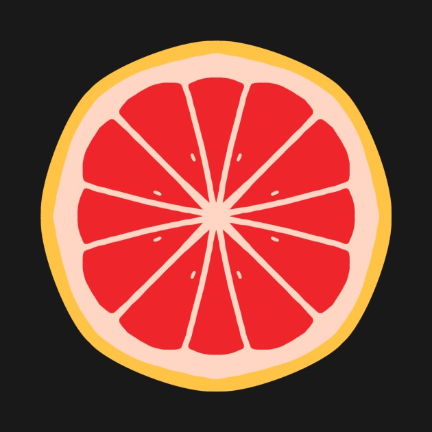 Pink Grapefruit slice by MaguiMagui