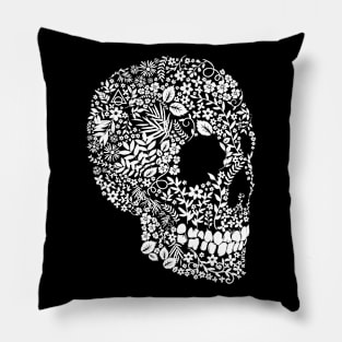 Flower skull Pillow