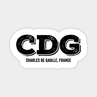 CDG Charles de Gaulle France Airport Code Magnet