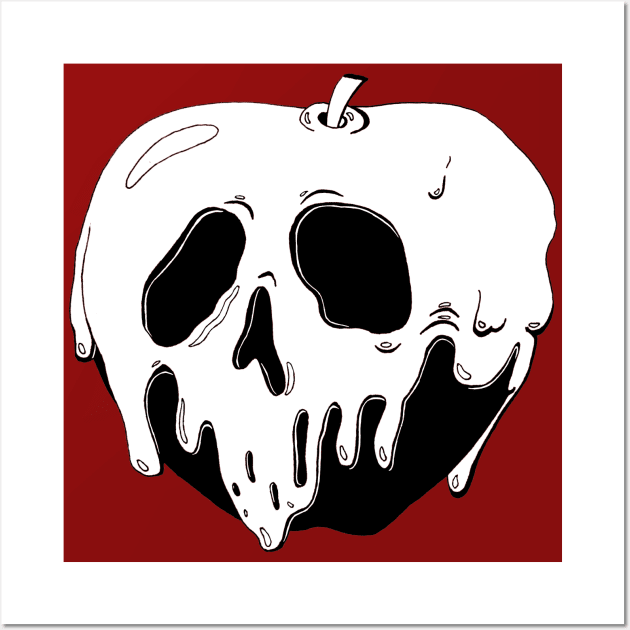 snow white poison apple sketch