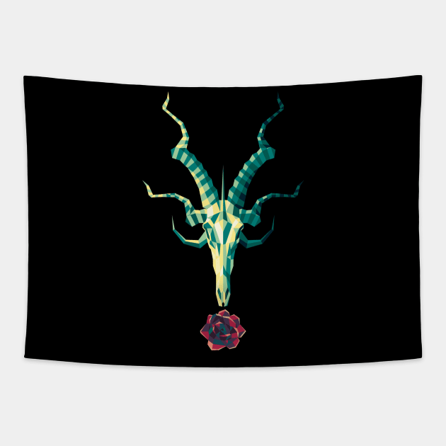 dragon skull Tapestry by gh30rgh3
