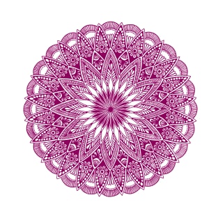 Mandala (magenta) T-Shirt