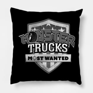 Grey Truk Monster Pillow