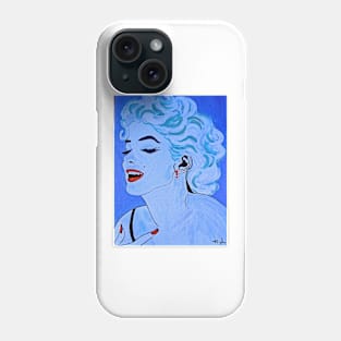 Marilyn: Some Like it Hot in Blue Pop Phone Case